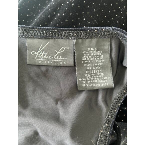 Y2K Black Velvet Silver Sparkle Sleeveless Maxi Dress S 4 6 Whimsigoth Witchy - Picture 9 of 9